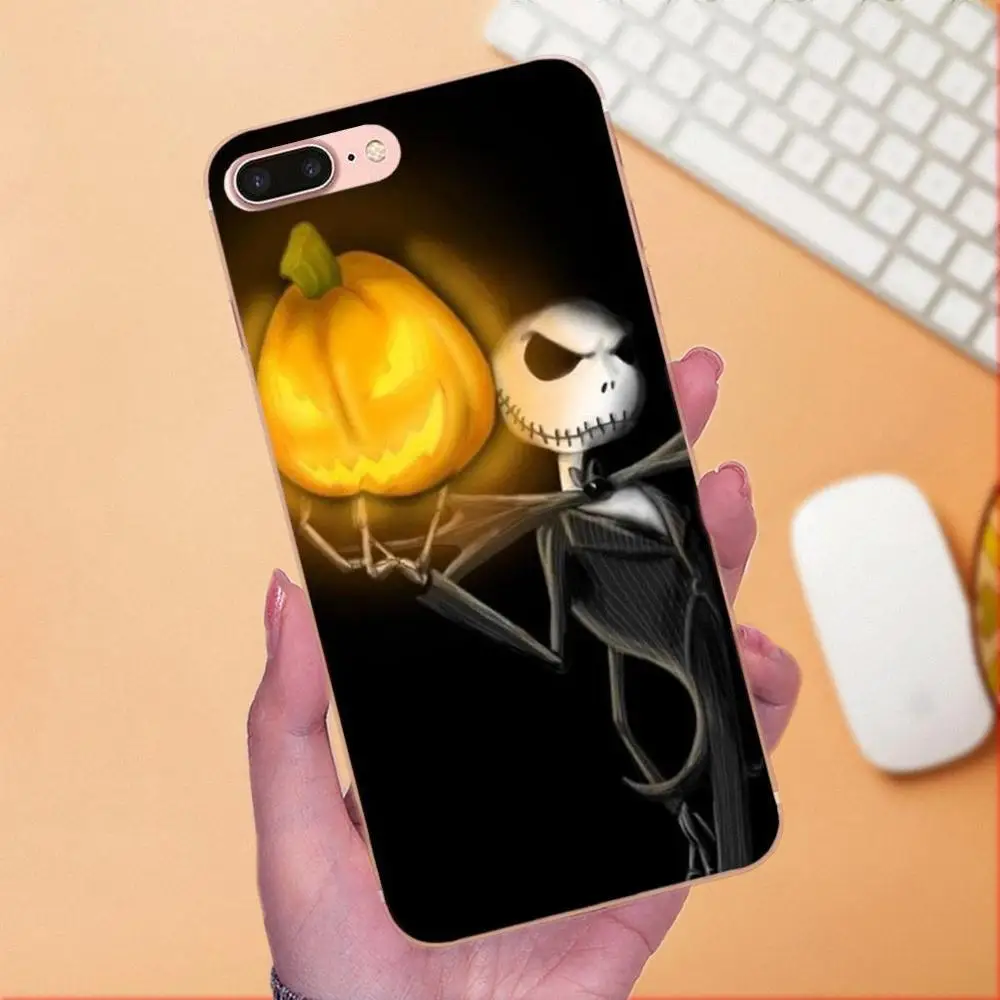 Модный чехол из ТПУ с кошмаром перед Рождеством для Apple iPhone X XS Max XR 4 4S 5 5C 5S SE 6 6S 7 8