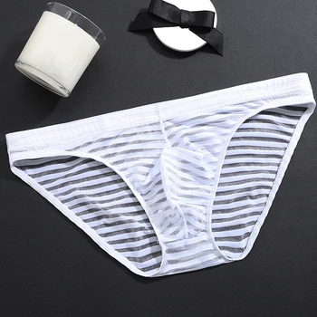 

The latest men's sexy underwear adult breathable mesh stretch low waist spandex moisturizing wicking underwear 1 piece