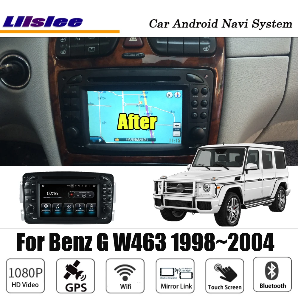 Liislee Android для Mercedes Benz G W463 1998~ 2004 стерео Carplay HD экран CD DVD карта gps навигация Мультимедийная система