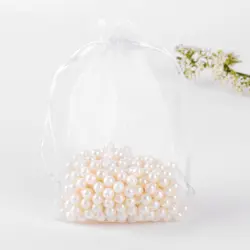 Белый органзы Сумки 35x50 см 50 шт./лот большой подарок Сумки сумка для свадьбы fovors может логотип