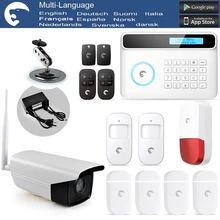 Etiger Etiger S4 GSM/PSTN sistema de alarma de Intrusión del Sistema de Alarma Antirrobo RFID Tarjeta De La Cámara IP al aire libre/de interior Seguridad para el hogar