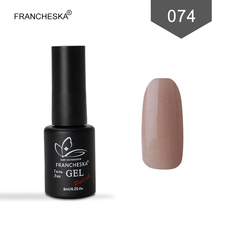 Francheska Гель-лак для ногтей УФ-гель nagels spulletjes gellak Гель-лак nagellak unhas de лак набор цветов nagels nai lart oje - Цвет: gel polish 74