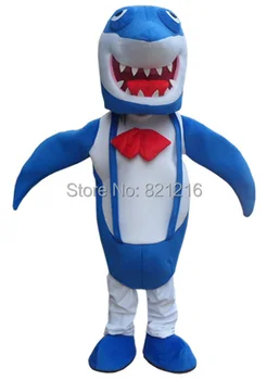 

Professional New Blue Shark Mascot Costume Adult Size Fancy Dres