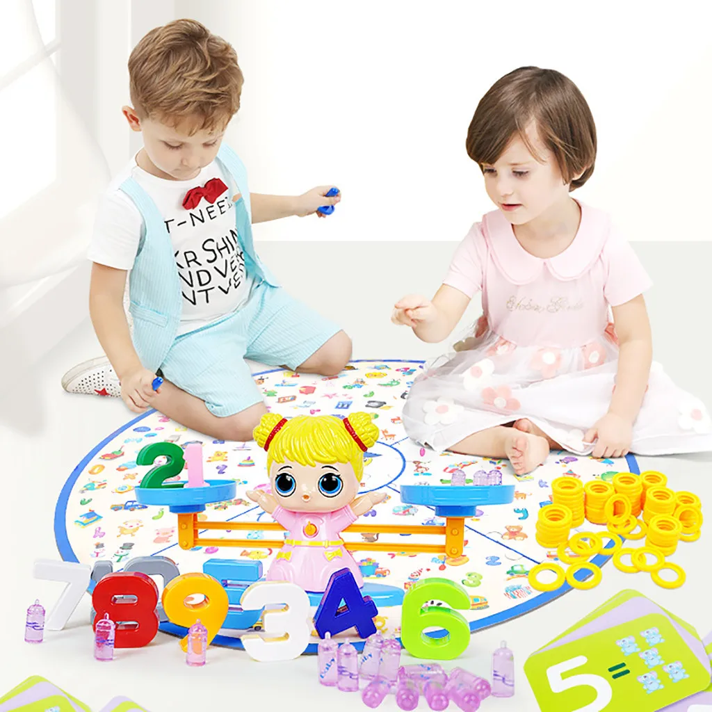 Обучающие игрушки для детей подарок узнать баланс математические игры и игрушки для мальчиков и девочек мультфильм игрушки весах детские игрушки#40