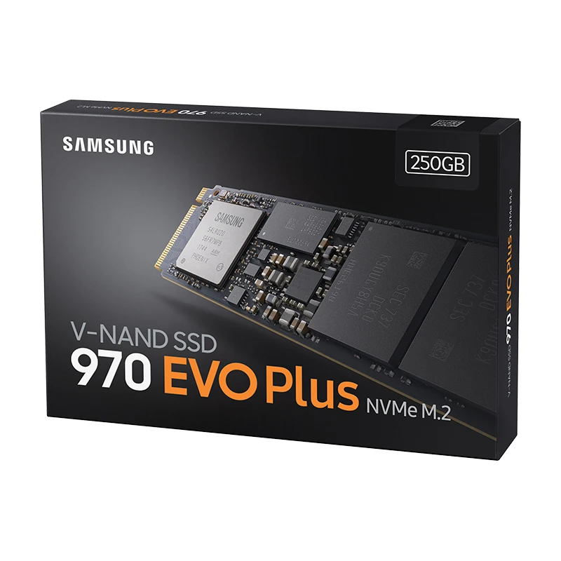 Samsung SSD M2 970 EVO Plus 250 ГБ 500 Гб 1 ТБ NVMe M.2 2280 NVMe Внутренний твердотельный накопитель 3300 МБ/с./с SSD PCIe 3,0x4, NVMe 1,3