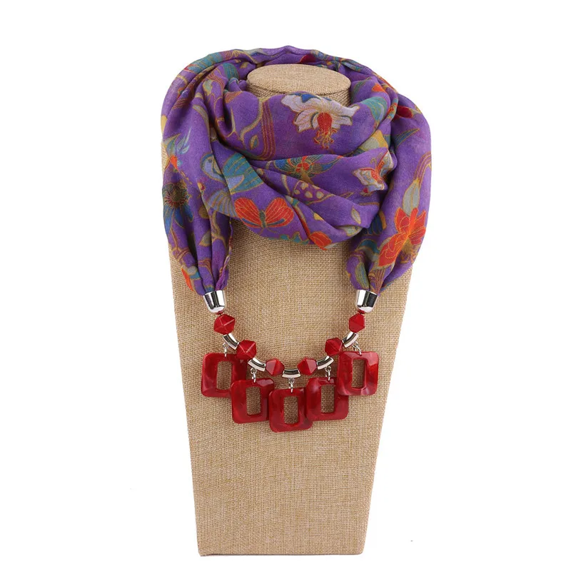 Мода от Ahmed многослойное геометрическое квадратное ожерелье с подвеской для женщин шарф ожерелье бижутерия ошейник украшение - Окраска металла: B
