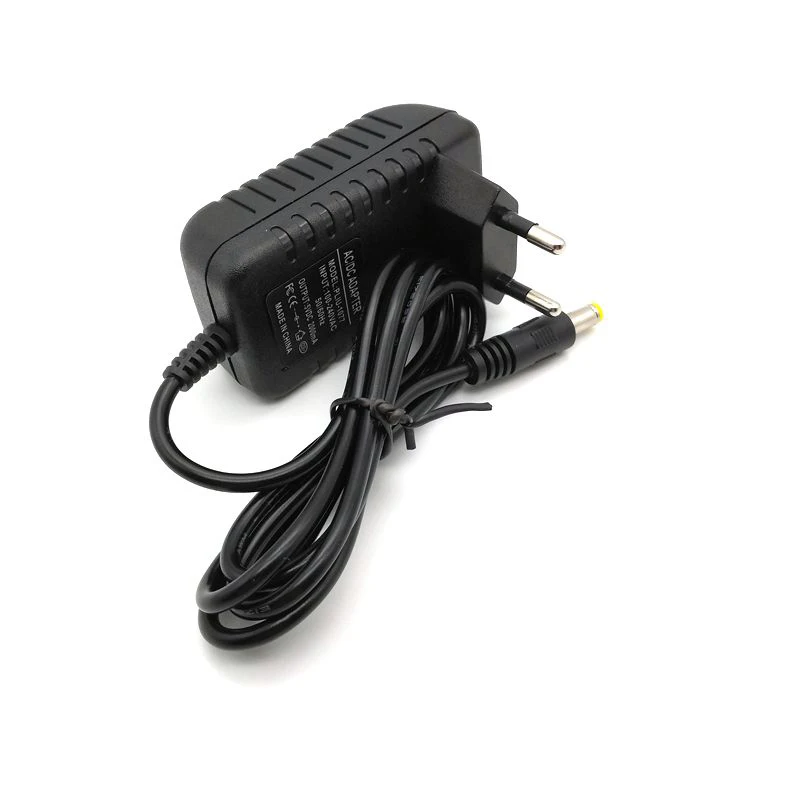 5V 2A 5.5x2.5mm / 5.5*2.5mm Wall Home Charger EU US Plug with Stripes Power Supply Adapter High Quality