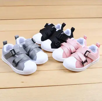 

Baby Boys Girls Sport Shoes 2018 Autumn Soft Breathable Leisure Kids Running Sneaker Children Walking Tennis Shoes