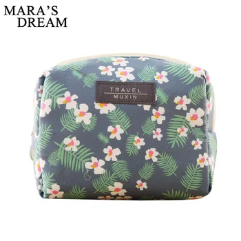

Mara's Dream Women Cosmetic Cases fashion cartoon printing canvas Women bag Portable waterproof casual Women storage bag