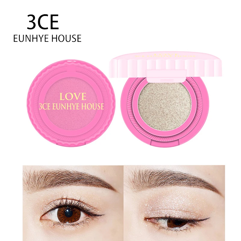 3CE Eunhye House Eyeshadow 6 Цветов Блеск Глаза Жемчужная Пластина Длительный Порошок Мерцания Водонепроницаемый Легко Носить