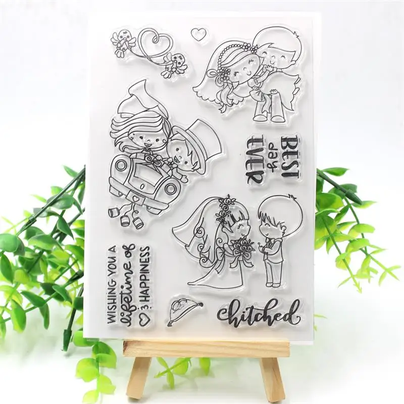 

YPP CRAFT Best Day Ever Transparent Clear Silicone Stamp/Seal for DIY scrapbooking/photo album Decorative clear stamp sheets 297