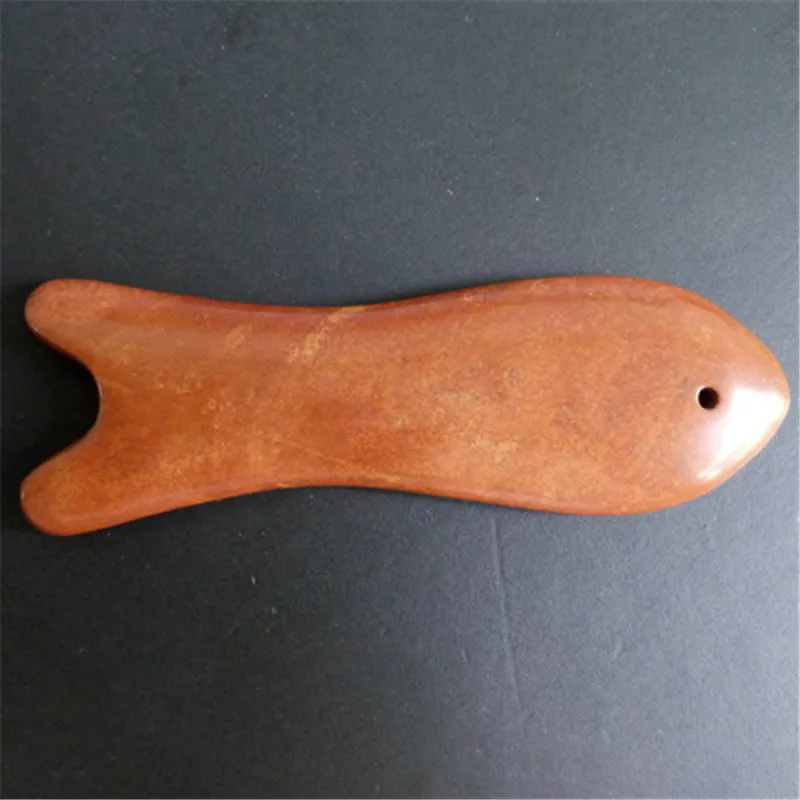 1 Pcs natural bian stone fish shape guasha board massage tool facial treatment scraping tool for body health care 1 Pcs natural bian stone fish shape guasha board massage tool facial treatment scraping tool for body health care