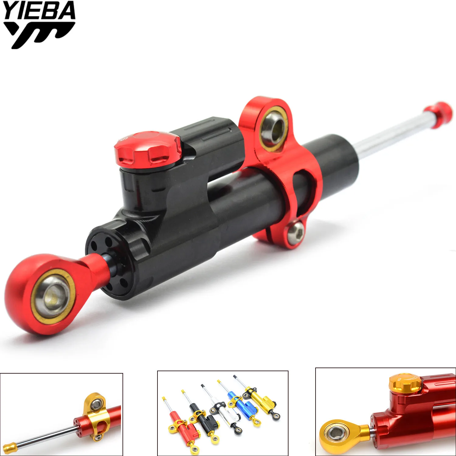 Universal Motorcycles Steering Stabilize Damper for Honda XADV 750 CBR300R CB300F CB300FA CBR600RR KAWASAKI VERSYS 1000 ZX10R