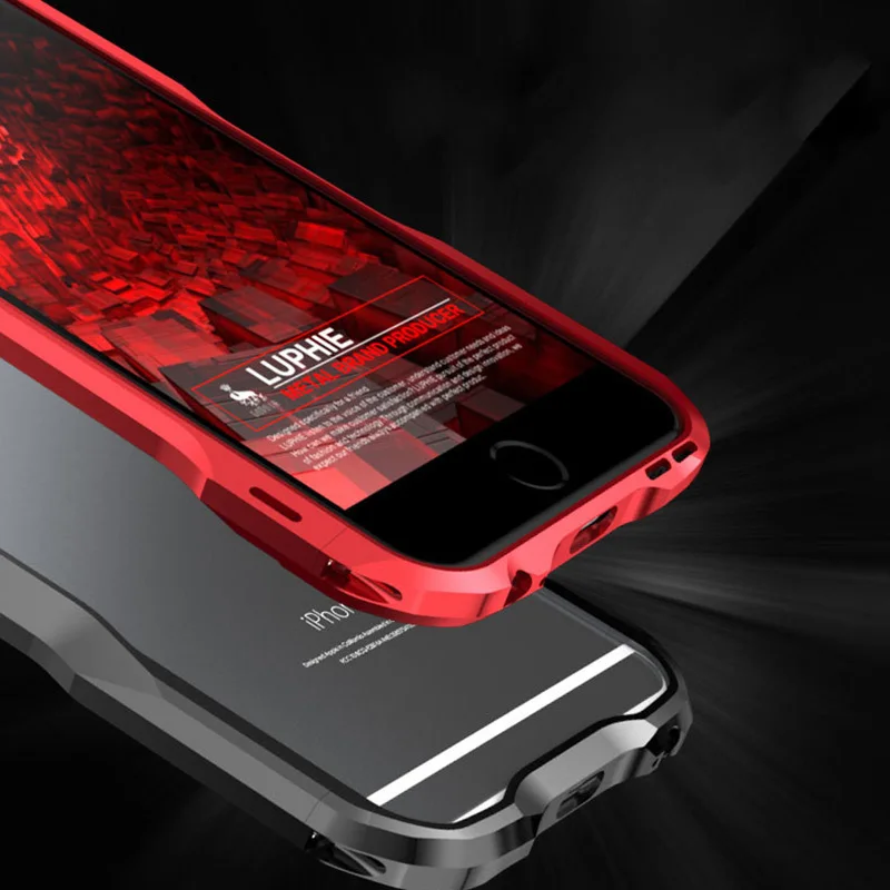 Металлический бампер для iPhone 6 чехол роскошный 3D прочный алюминиевый каркас