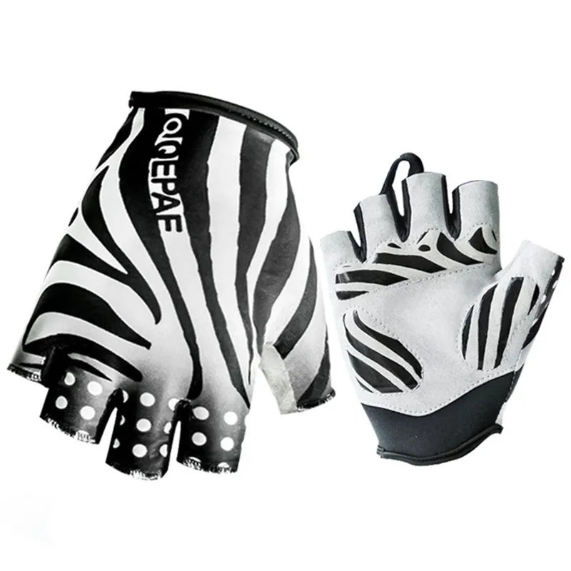 New QEPAE Bike Team Glove Cycling Bicycle Outdoor Sports MTB Half Finger Gloves 