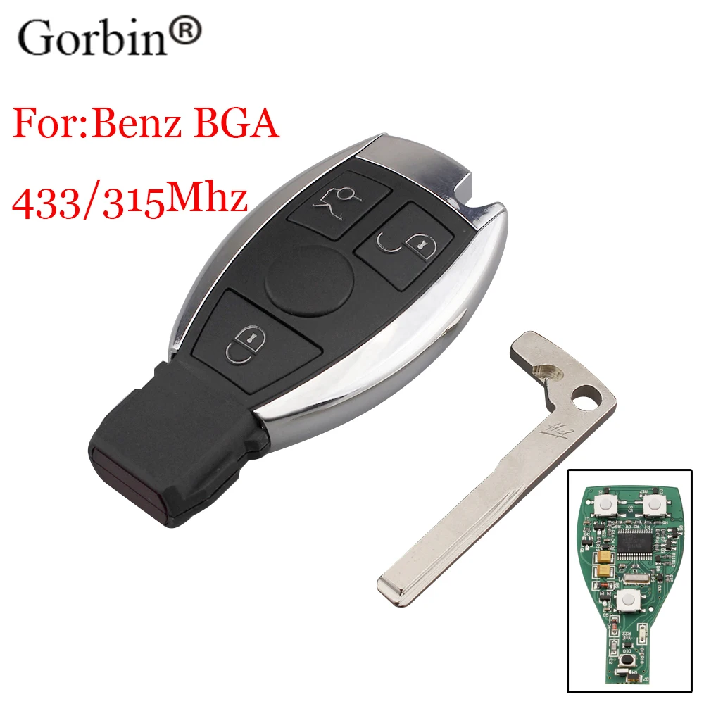 GORBIN 3 кнопки 433/315 МГц Смарт Инфракрасный ключ для Mercedes Benz поддерживает NEC и BGA тип автомобиля пульт