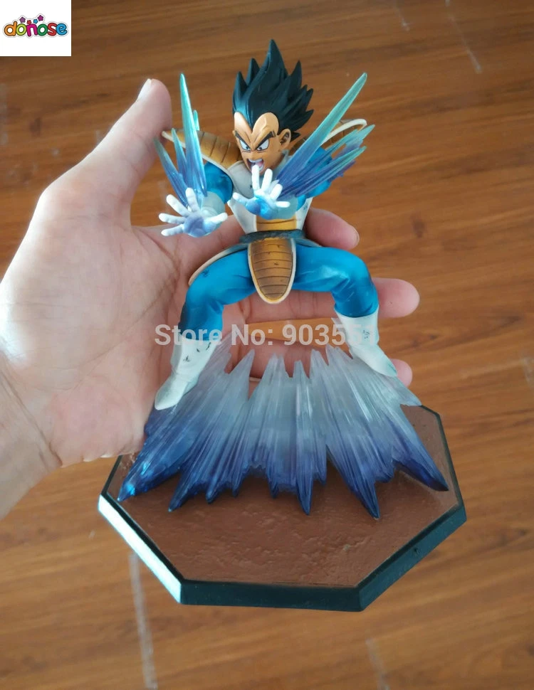 Аниме Dragon Ball Z Сон Гоку Вегета KameHameHa Ver. Tamashii web-ed. Limitada ПВХ фигурка модель игрушки 12 см - Цвет: vegeta no box