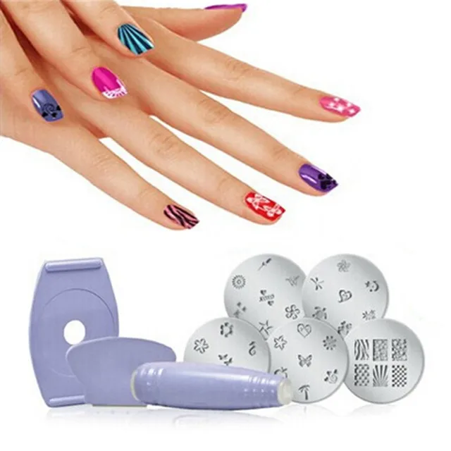 1 Set Diy Nail Stamping Plates Polish Print Templates Ser 1 Set Diy Nail Stamping Plates Polish Print Templates Ser Stamper Professional
