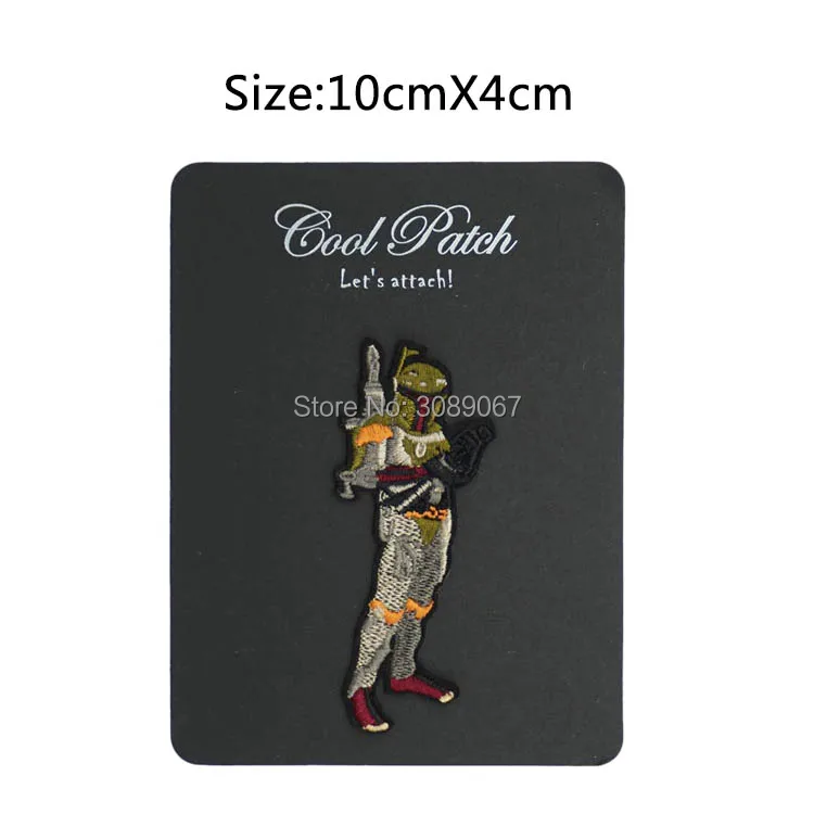 

Boba Fett Mandalorian Bounty Hunter Star Wars Movie Series punk applique sew on/ iron on patch Wholesale Halloween