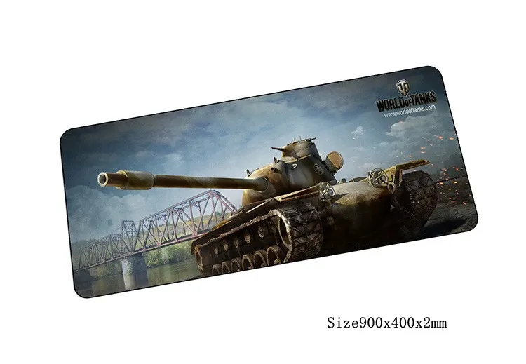 World of tanks коврик для мыши 90x40 см Коврик для мышь Notbook коврик для компьютерной с обработанным краем игровой коврик геймер к клавиатуре коврики для мыши - Цвет: size900x400x2mm