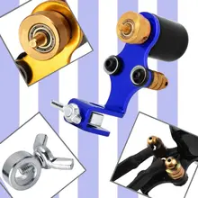 10 шт. полный набор татуировки набор иглы для тату-машинки Электропитание ножной переключатель машины для татуажа татуировки начинающих наборы