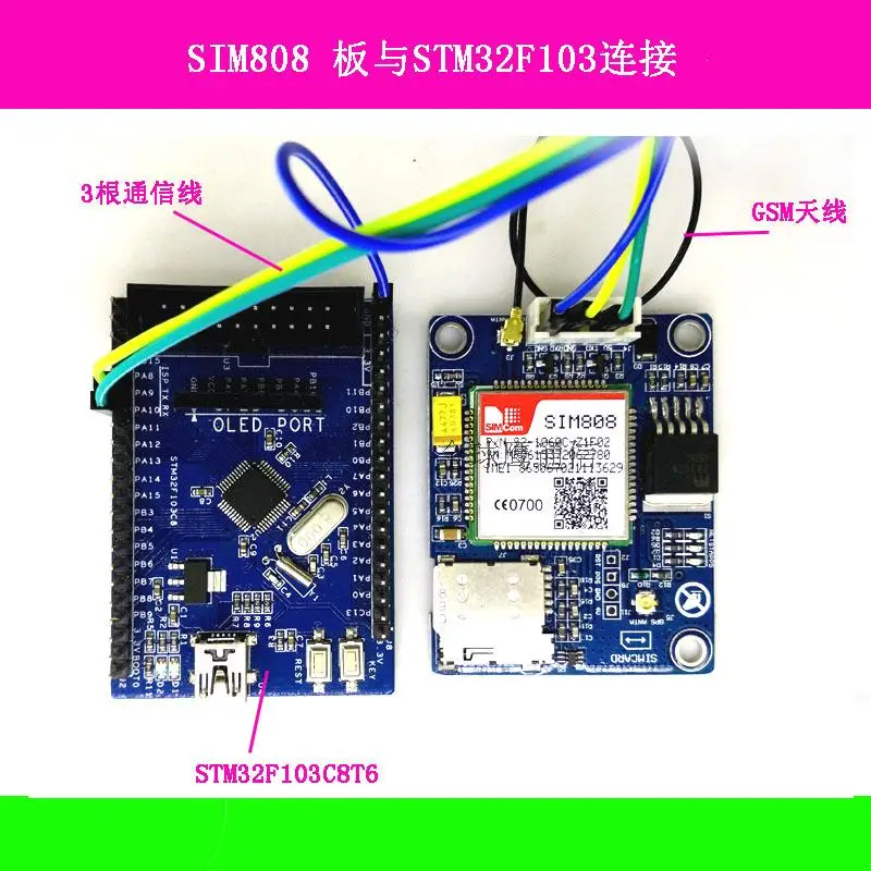 Мини Тип SIM808 вместо модуля SIM908 GSM GPRS gps макетная плата IPX SMA с gps антенной для Raspberry Pi