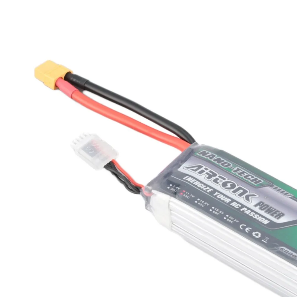 Airtonk power 11 1 V 6000mAh 35C 3s 1P Lipo аккумулятор XT60 разъем Перезаряжаемый для RC гоночный Дрон