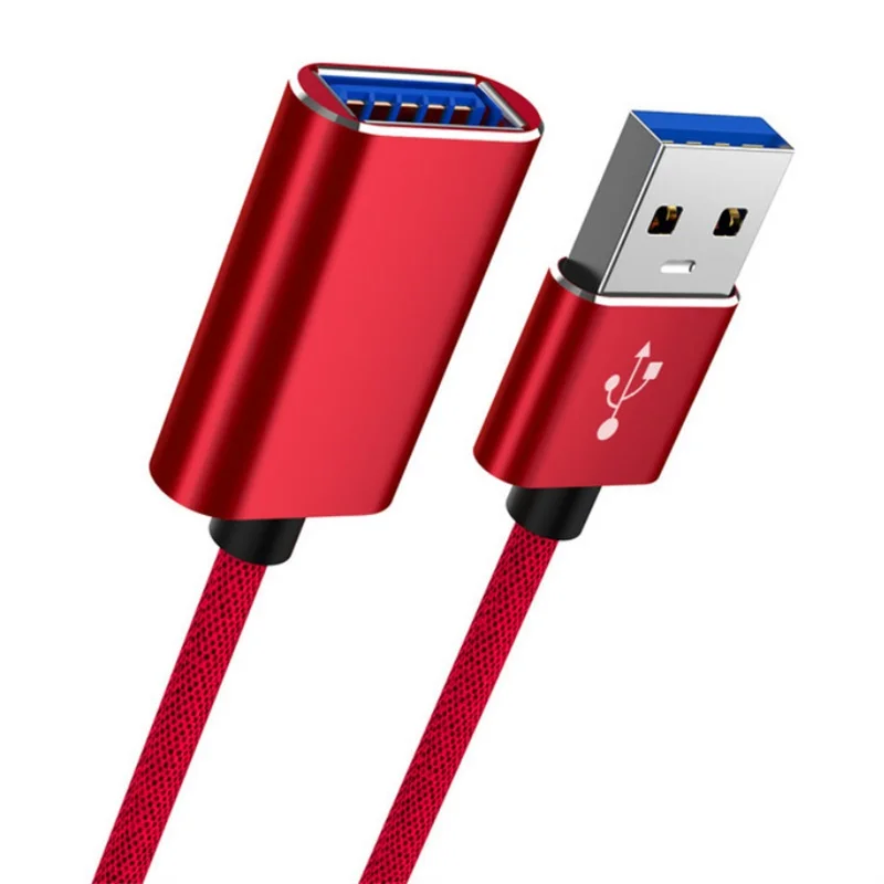 1 м USB Удлинительный кабель супер скорость USB 3,0 кабель синхронизации данных удлинитель Кабель удлинитель шнура провод для ноутбука ПК клавиатура принтер