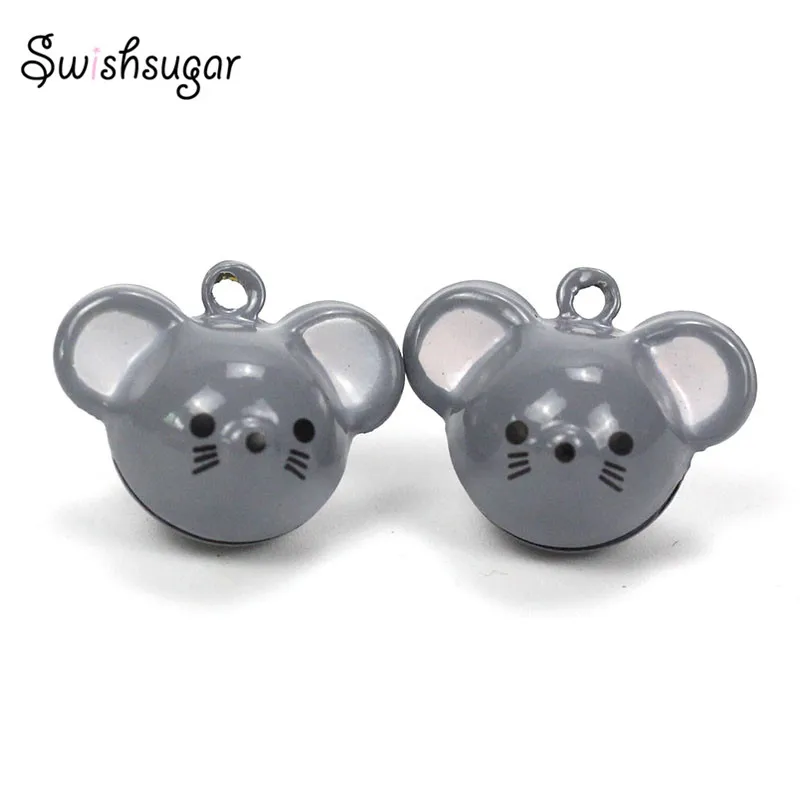 

Copper Mouse Head Cartoon Bell Charms Pendant Fit Birthday Gift Favors Home Decoration