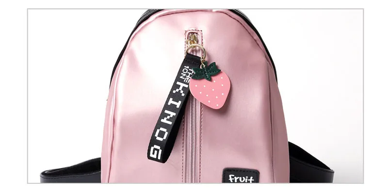 Кожаный рюкзак для девочек-подростков, Женский мини рюкзак с фруктовым блеском, милые рюкзаки на плечо, рюкзаки Mochila, рюкзаки XA22B