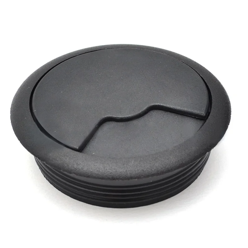 

60mm PC Computer Desk Table Plastic Grommet Cable Tidy Wire Hole Cover SALE