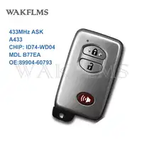 3 Buttons 433MHz PCB A433 ID74 Smart Remote Key For Toyota Land Crusier 2009 2010 2011 2012 2013 2014 2015 89904-60793 B77EA
