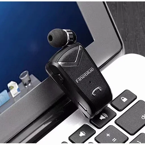 FULAIKATE Wireless Earphone Fashion Clip on Handsfree Bluetooth Headset with Mic for iPhoneXs Max xiaomi Samsung Note9