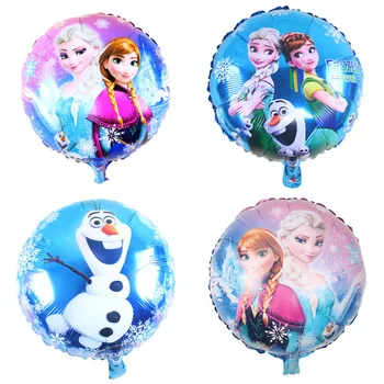 

50pcs/lot 18inch Elsa Anna Princess foil balloon helium balloon birthday baby shower party decoration girl birthday gift Globos