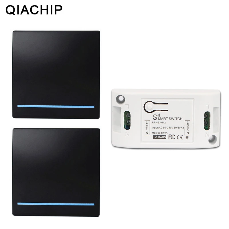 QIACHIP 433Mhz Wireless RF Remote Control Switch AC 110V 220V Lamp