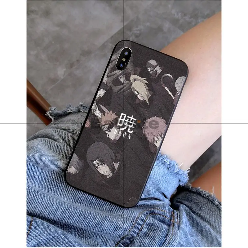 Babaite Naruto Akatsuki Uchiha DIY Окрашенные аксессуары для телефонов Чехол для Apple iPhone 8 7 6 6 S Plus X XS MAX 5 5S SE XR чехол