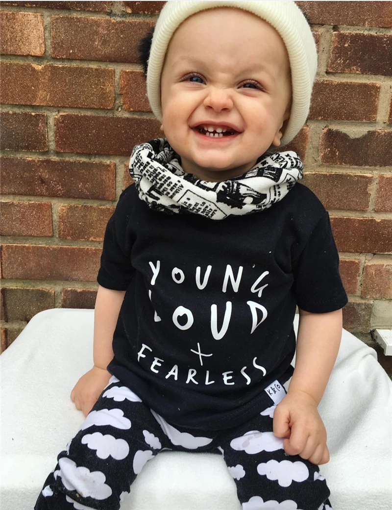 Yenidoğan bebek giyim seti yaz tarzı erkek bebek mektup