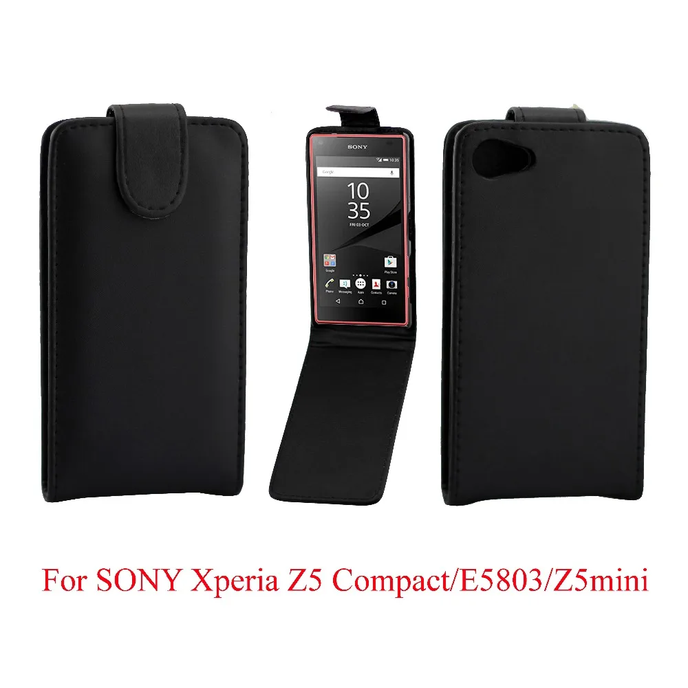 Coque PU leather phone casess Flip Cover For Sony Xperia Z5 compact Z5