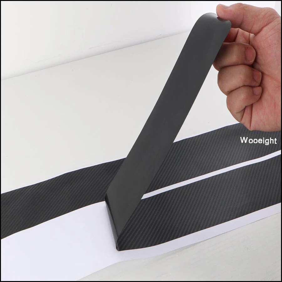 4Pcs Car Styling Carbon Fiber Car Door Pedal Stickers Plate Door Sill Panel Protector Stickers (5)