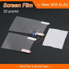 HOTHINK 20 шт./партия прозрачная верхняя+ пуховая Защитная пленка для ЖК-экрана для nintendo New 3DS XL/3DS LL