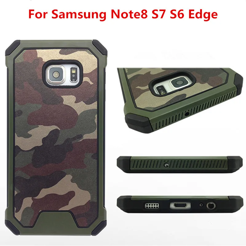 

Shockproof Armor Case for Samsung S8 Plus S7 S6 Edge S5 S4 Case Camouflage Back Cover for Samsung Note 8 Note 5 Note4 Note3