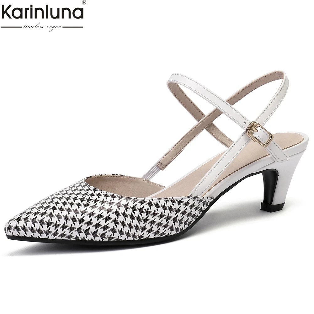 

Karinluna Big Size 33-43 Cow Leather Hot Sale Summer Sandals Women Shoes Woman Trendy Style Elegant Party Shoes Women