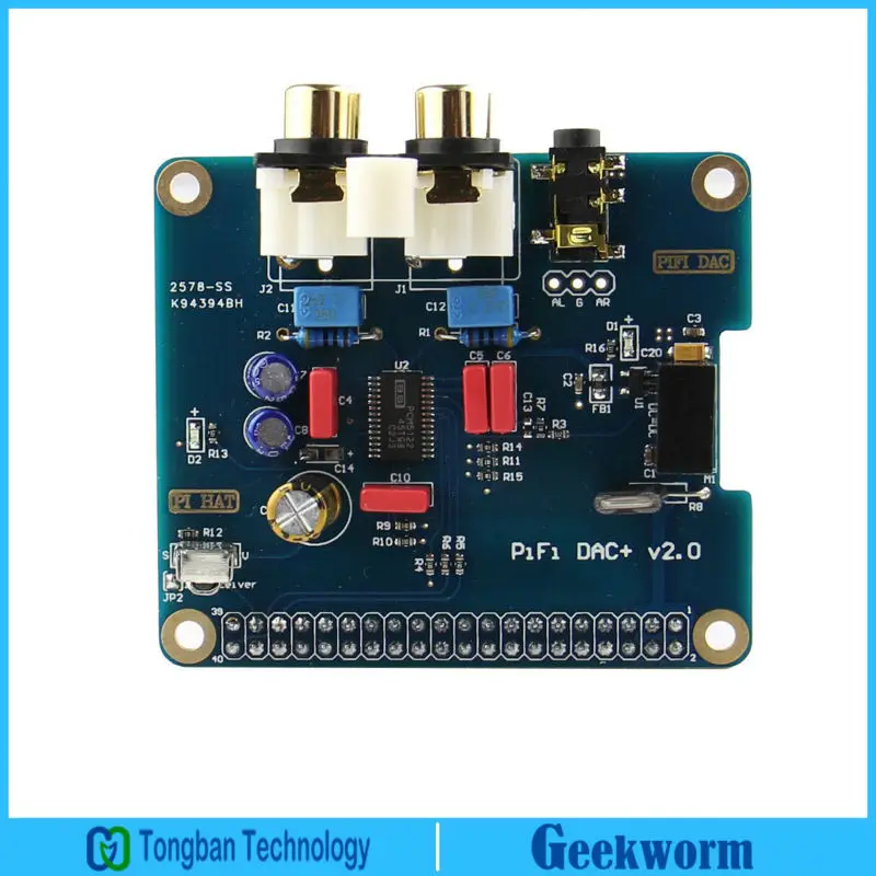I2S интерфейс PiFi DIGI DAC + HIFI цифровая аудиокарта для Raspberry Pi 4 Модель B/3B +/ 3B /2B / B pi Dac