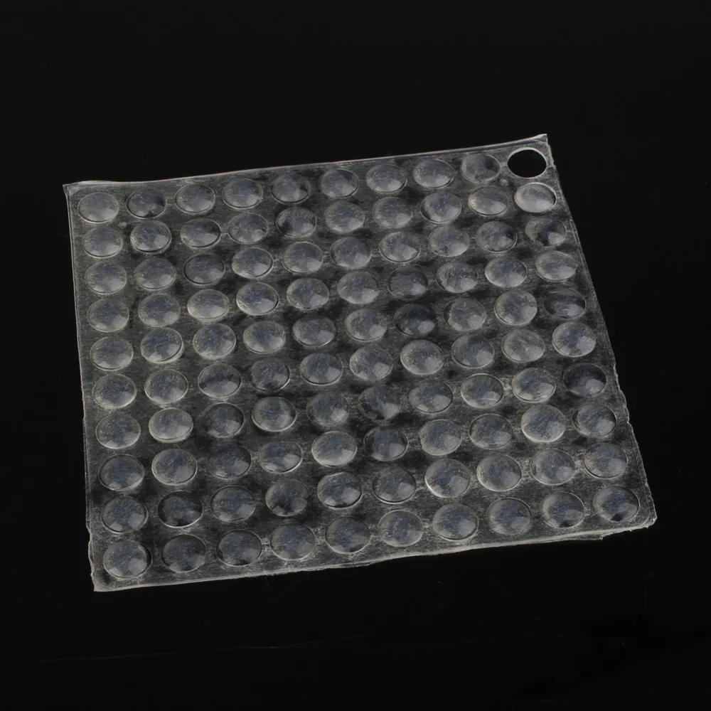 100pcs/sheet Adhesive Silicone Semicircle Feet Clear Anti Slip Bumper