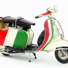 Ретро Италия стиль ручной работы металлический мотоцикл модель ручной работы ручное украшение дома искусство и ремесла для кофейного магазина день рождения и Рождественский подарок