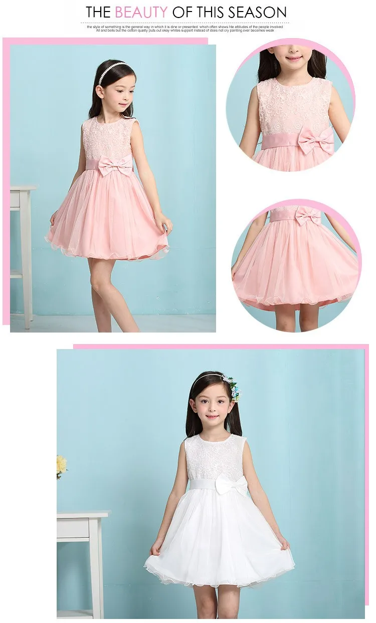 Платья для девочек Летняя коллекция года, детская одежда красивое кружевное платье для девочек белое платье для маленьких девочек детское платье для подростков возрастом От 5 до 12 лет