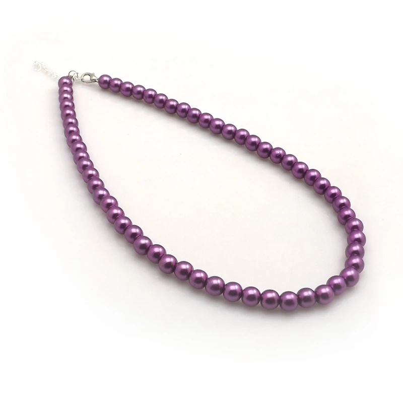 XiaoYaoTYM Mixed Lot 24pcs 8mm Imitation Pearl Necklace Fashion 17" Imitation Pearl Choker Wholesale 5