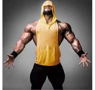 Мужская компрессионная рубашка для похудения, жилет, тренажер для талии, camiseta, хит, Корректирующее белье для тела, Корректирующее белье с капюшоном, M-XXL - Цвет: Цвет: желтый