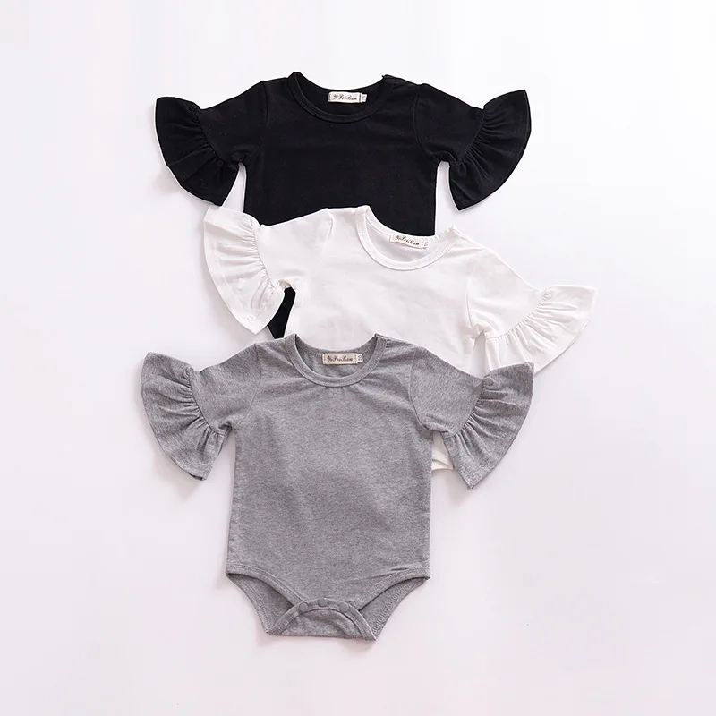 baby girl bodysuits 0 2T children's body for Baby clothes flared short