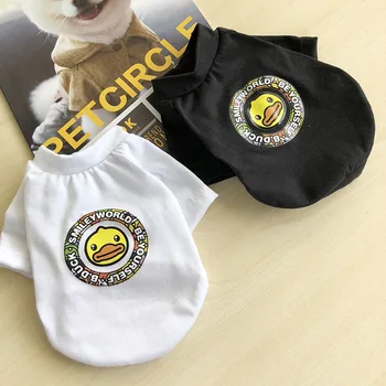 

2019 Fashion T-shirts Puppy Summer Dog Cat Dogs Clothes Cartoon Vest For Small Dog Pet Puppy Shirt Apparel Dogs Cloth XS-XL